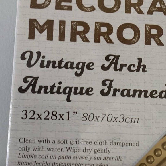 Elegant Gold Decorative Mirror arch NWT wall vanity entry way‎ - Picture 4 of 5